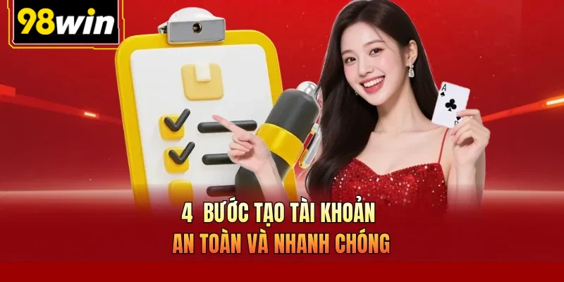 4  bước tạo tài khoản an toàn và nhanh chóng
