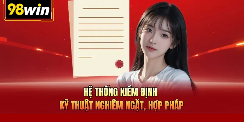 Hệ thống kiểm định kỹ thuật nghiêm ngặt, hợp pháp