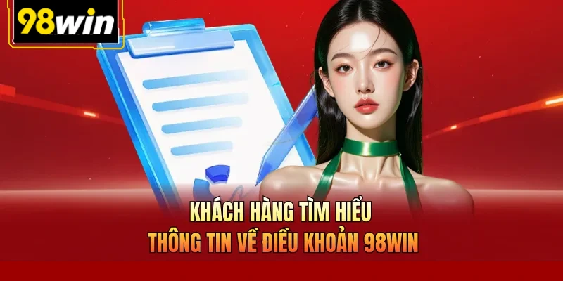 Khách hàng tìm hiểu thông tin về điều khoản 98Win