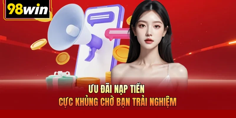 Ưu đãi nạp tiền cực khủng chờ bạn trải nghiệm